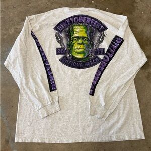 Y2K Biketoberfest Bike Week Daytona Beach FL Biker Harley Frankenstein XXL